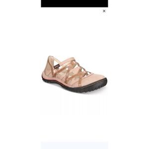 JAMBU Women's Tangerine Tan Leather Closed Toe Strapy Comfort Sandals Size‎ 9M